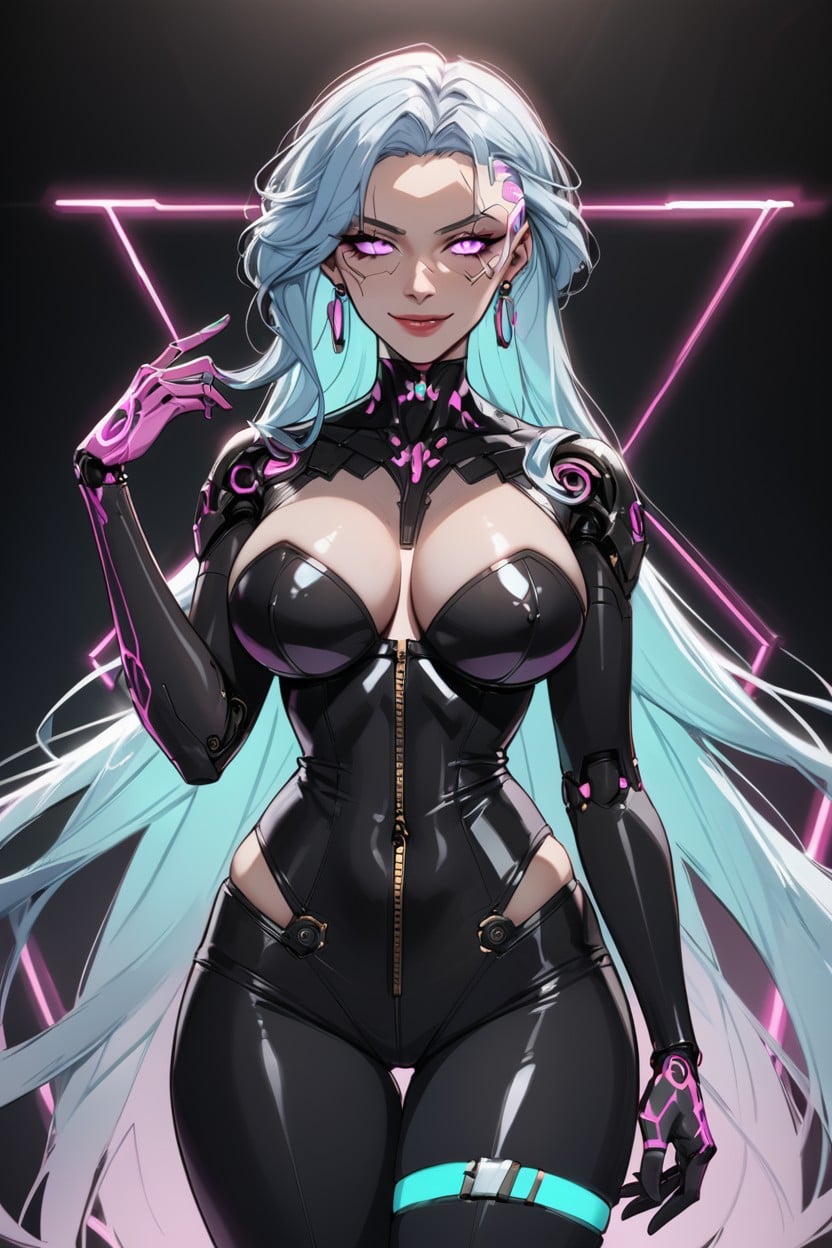 18+, Sci-fi Goddess, Framing Her Soft AI Porn