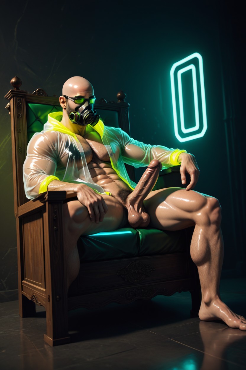 Person, Shirtless, Side View AI Gay Porn