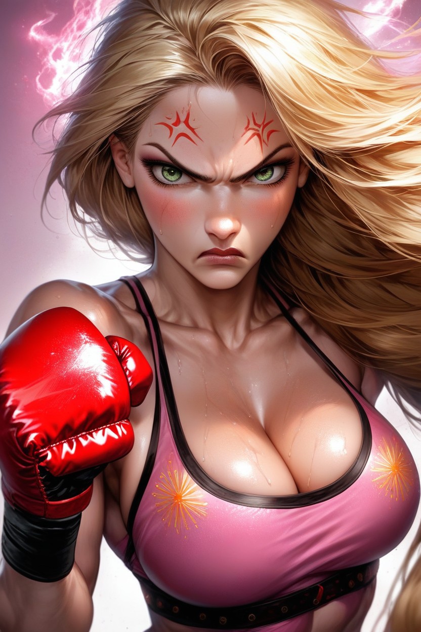 Very Aesthetic, Torn Sports Bra, Waist Shot Hentai AI Porn