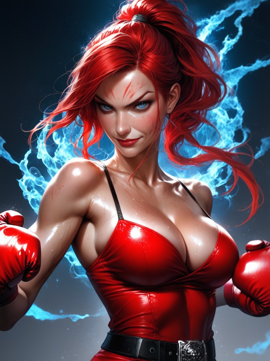 High Resolution, Punching At The Viewer, Newest Hentai AI Porn