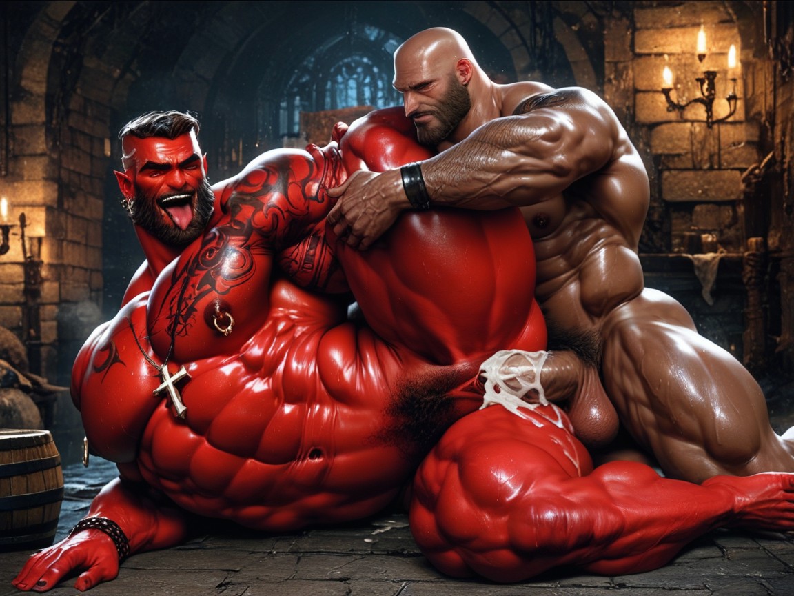 Big Body, Red Skin, Demon Porno gay IA