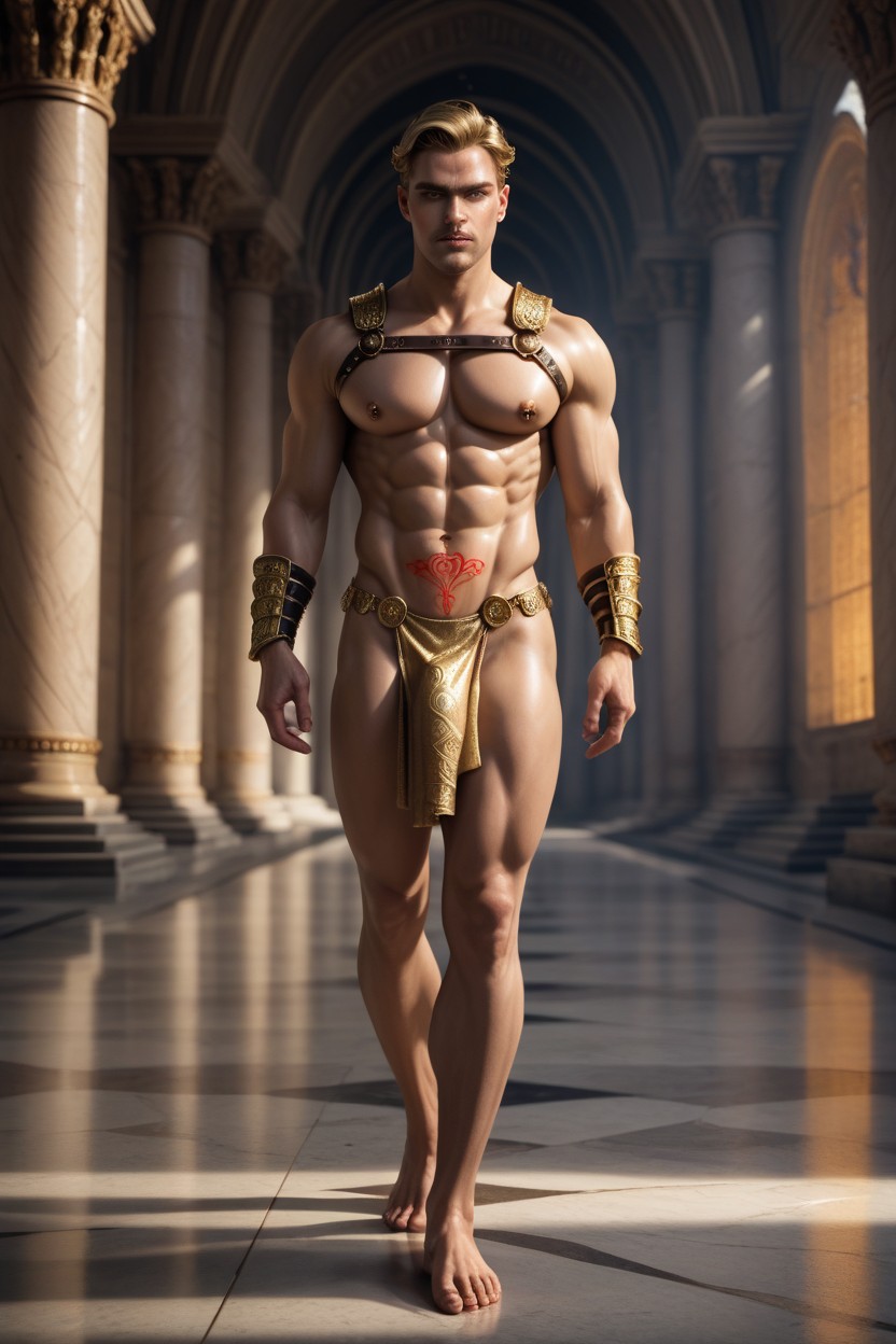 Gladiador, Naked, En Forma Porno gay IA
