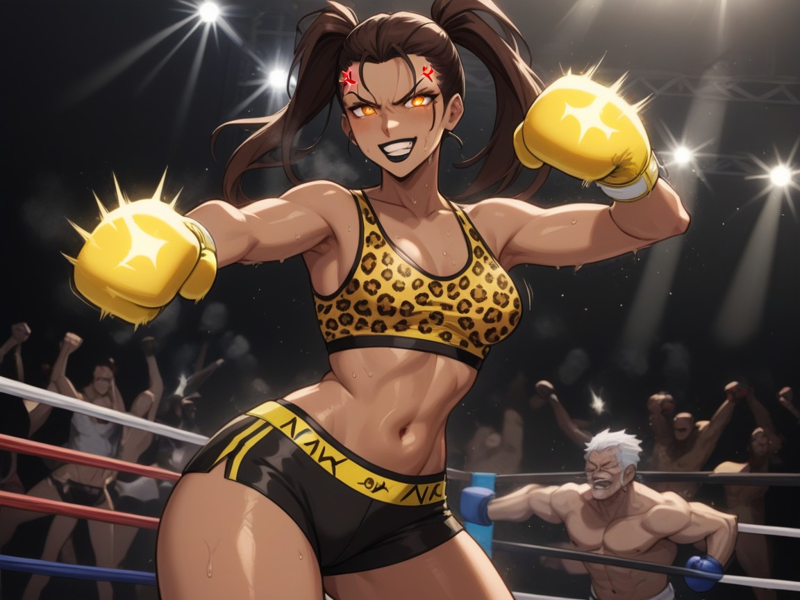 Black Lipstick, Linhas De Salto, Boxer Porno IA latina