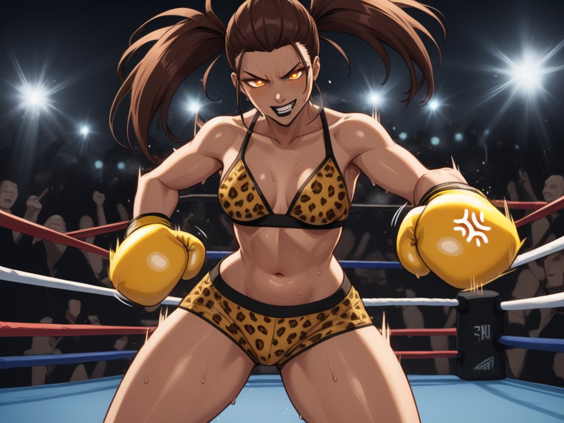 Brown Eyes, Speedy Woman, Sweaty Latina AI Porn
