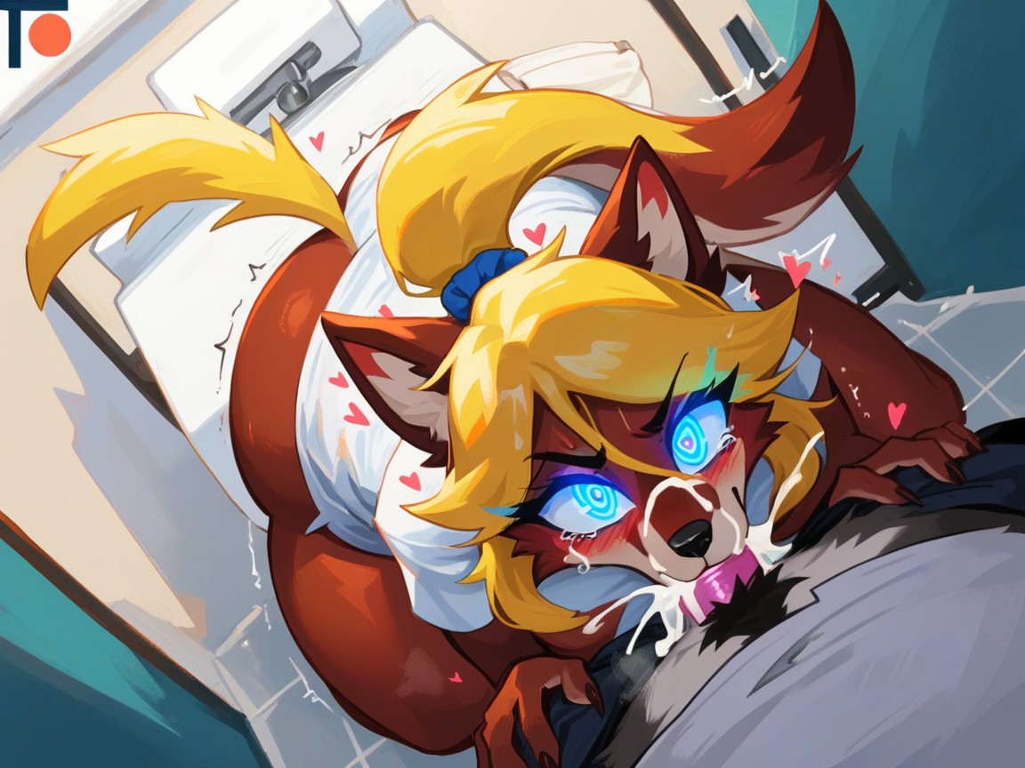 Shaking, Sweat, Motherly Love Expression Porno IA Furry