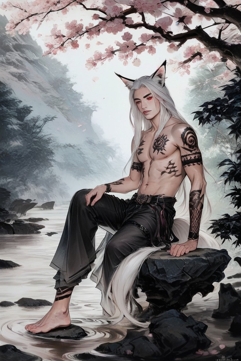 Topless, Scenery, Ultra Detailed Hentai AI Porn