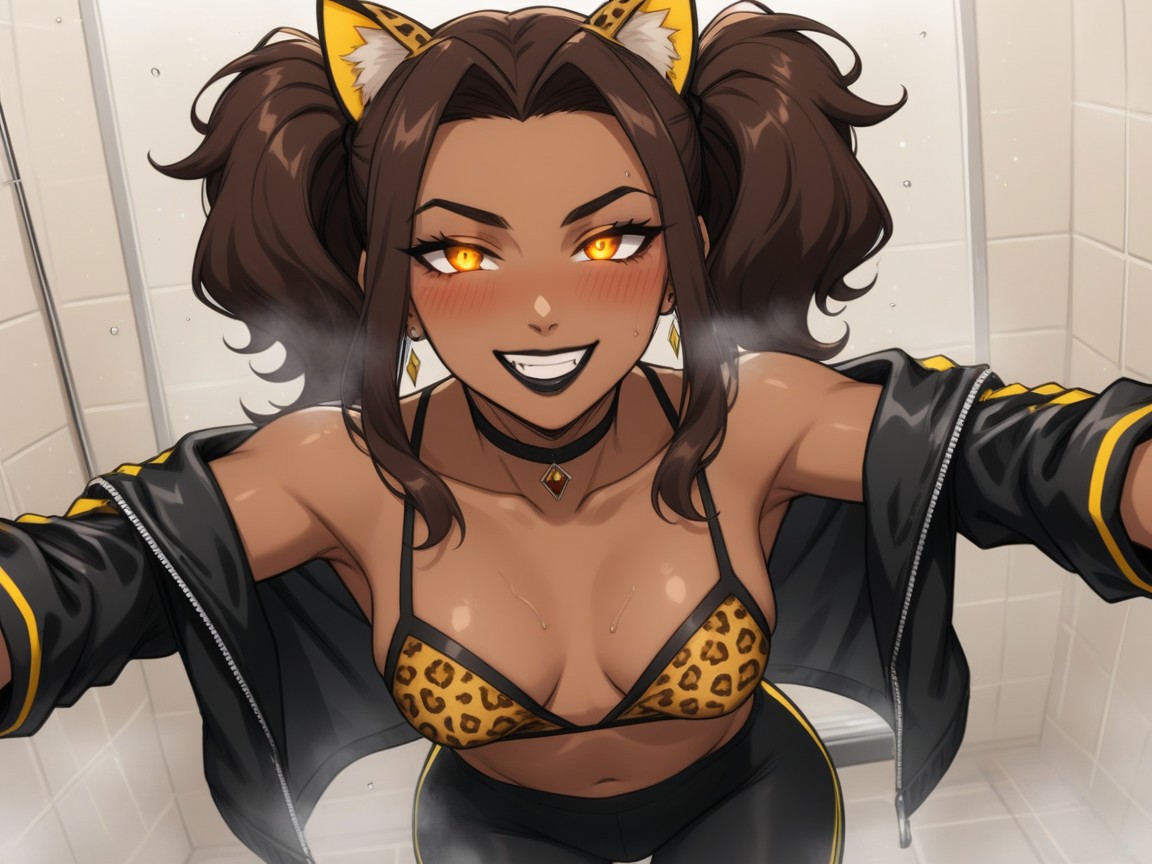 High Brightness Effects, Brown Eyes, Steam In Background Hentai AI Porn