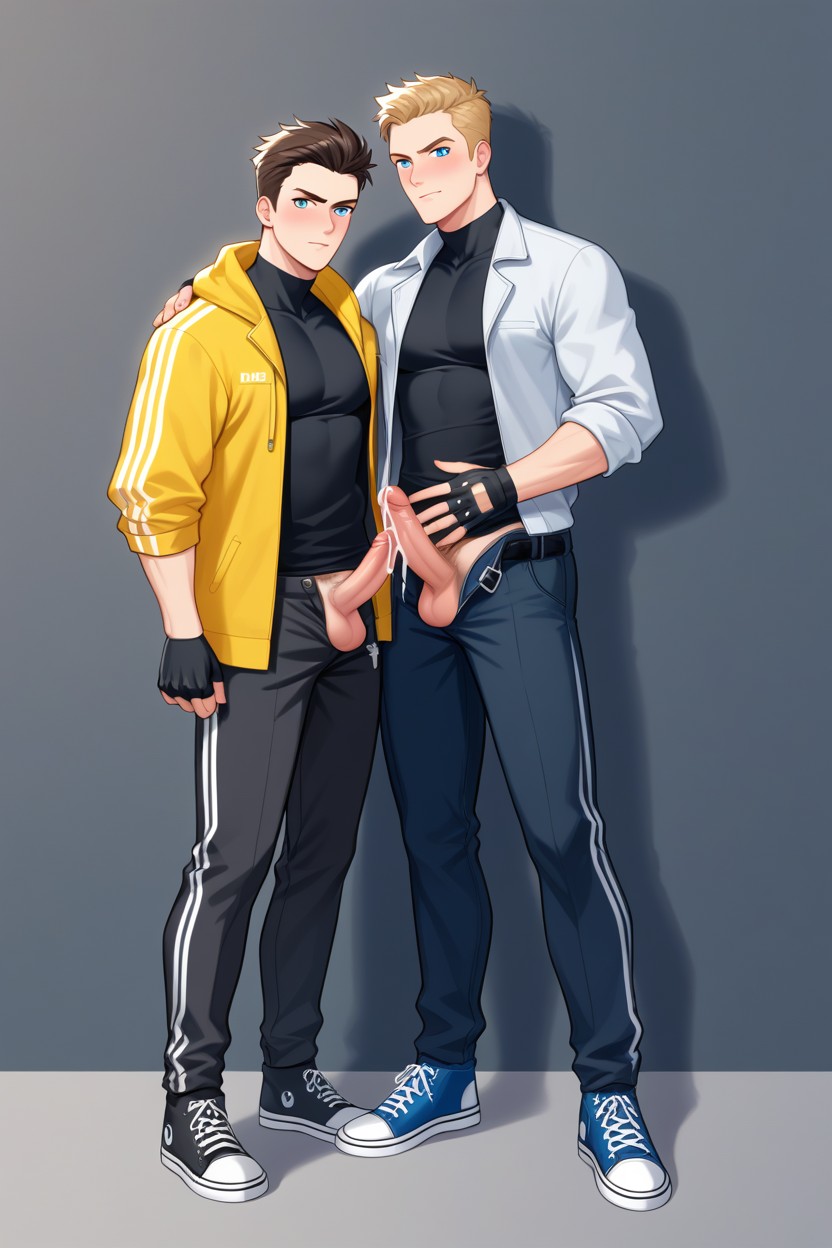 Light Skin, Open Fly, Intense Blushing AI Gay Porn