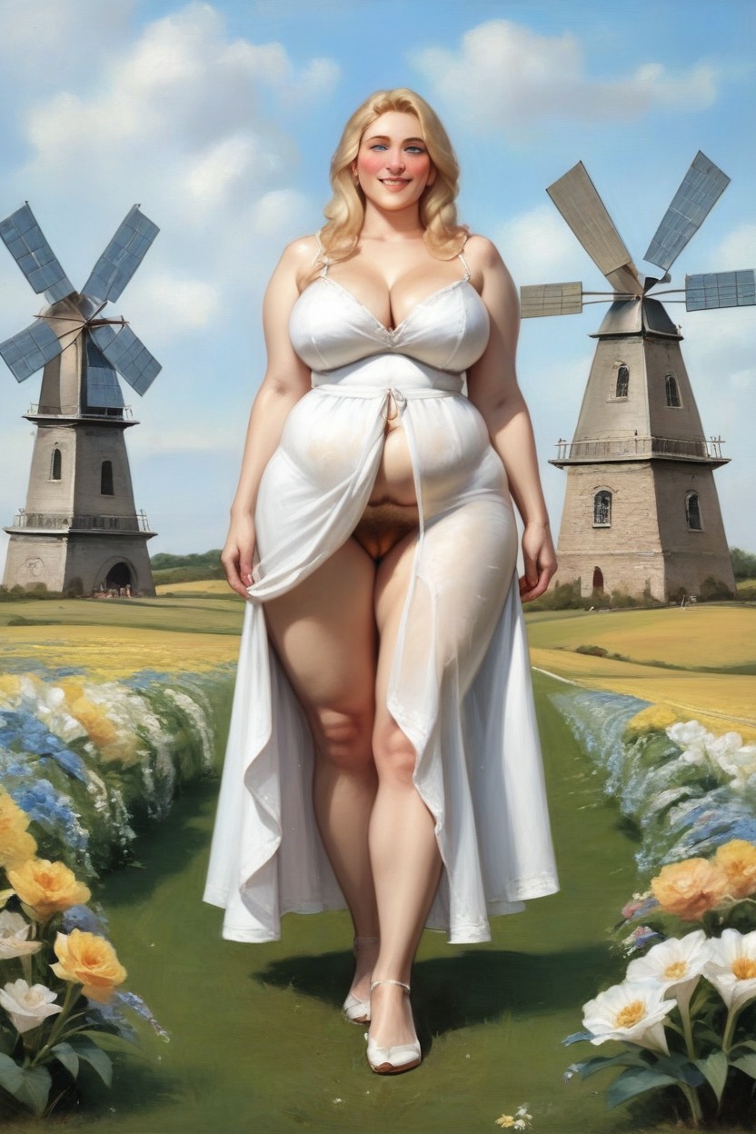 Lifting Dress, Pink Pussy, 18+ AI Porn
