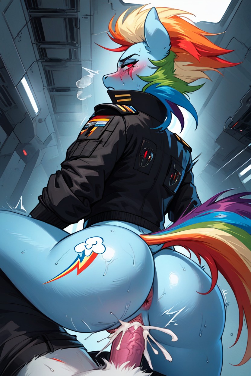 Military Jacket, Cyberpunk Hacker, Mechanical Hands AI獸人黃片