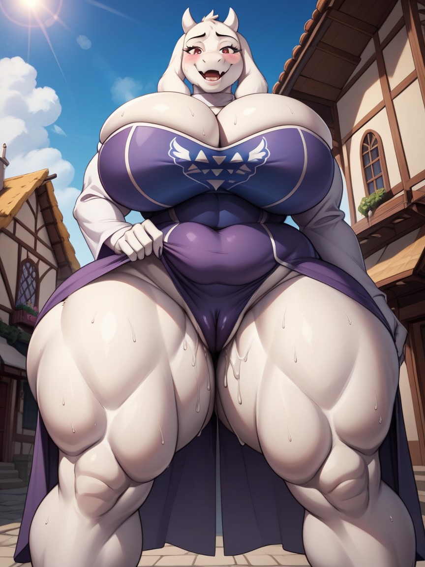 Torielundertale, European Village, No Cum Furry AI Porn