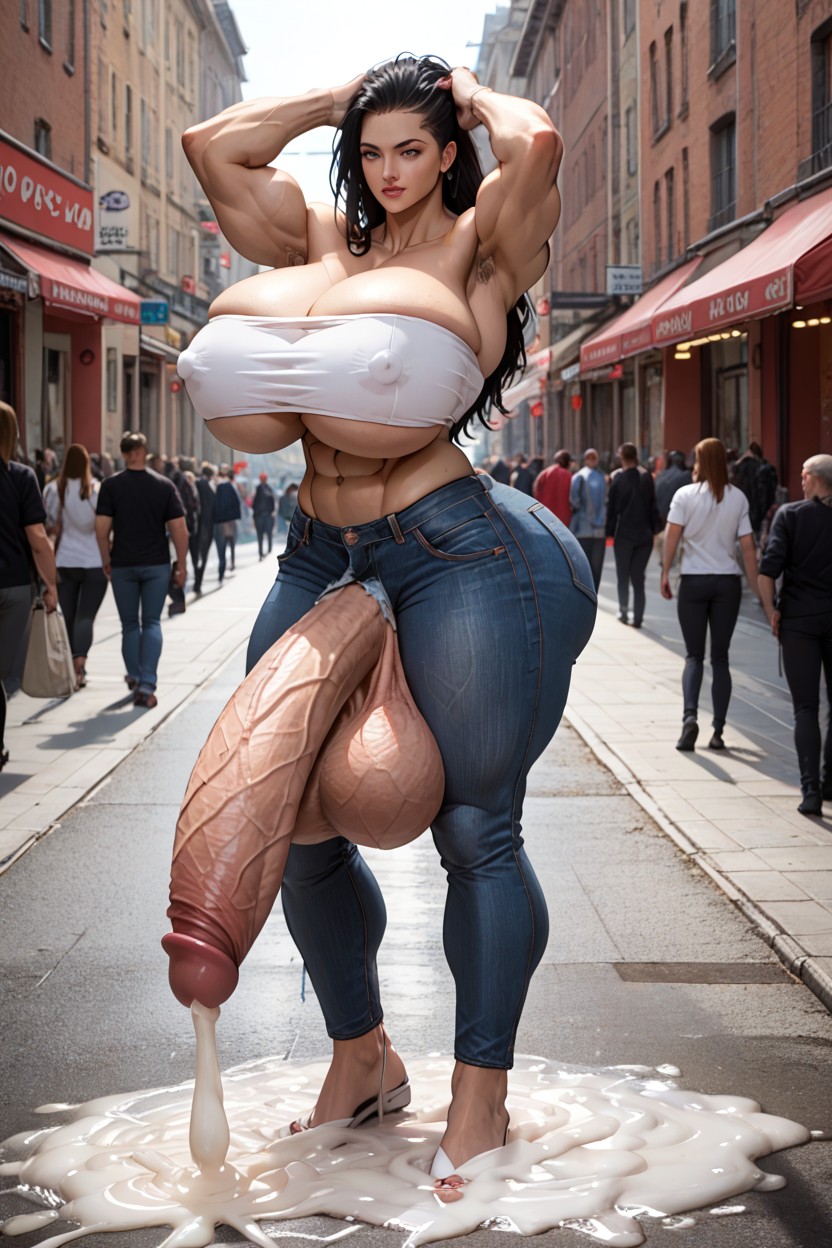 Massive Penis, Massive Abs, Extremely Gigantic Ass Porno IA transsexuelle