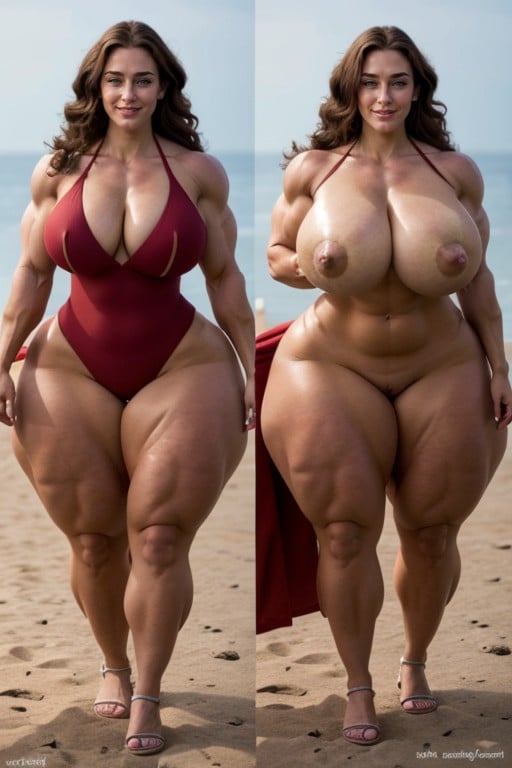Steroids Muscle, Massive Pawg Ass, Muscular AI Porn