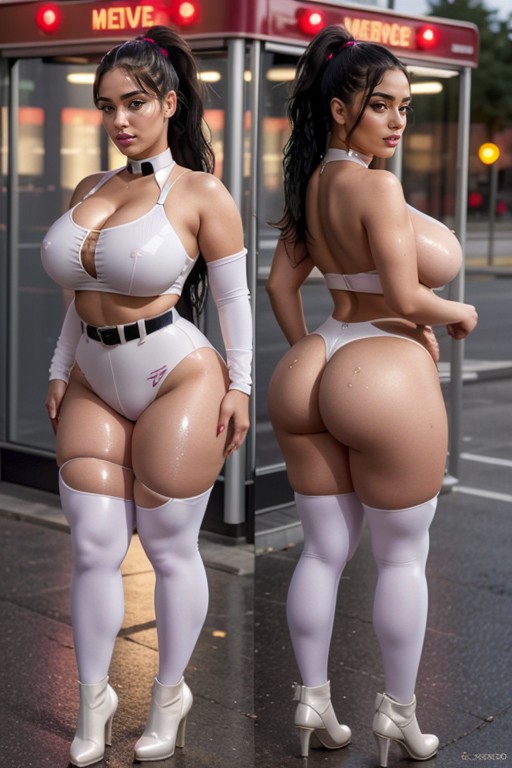 Dominican Tiktok Model Bimbo Big Ass, Big Juicy Fat Bubble Butt Model, Bodysuit AI Porn