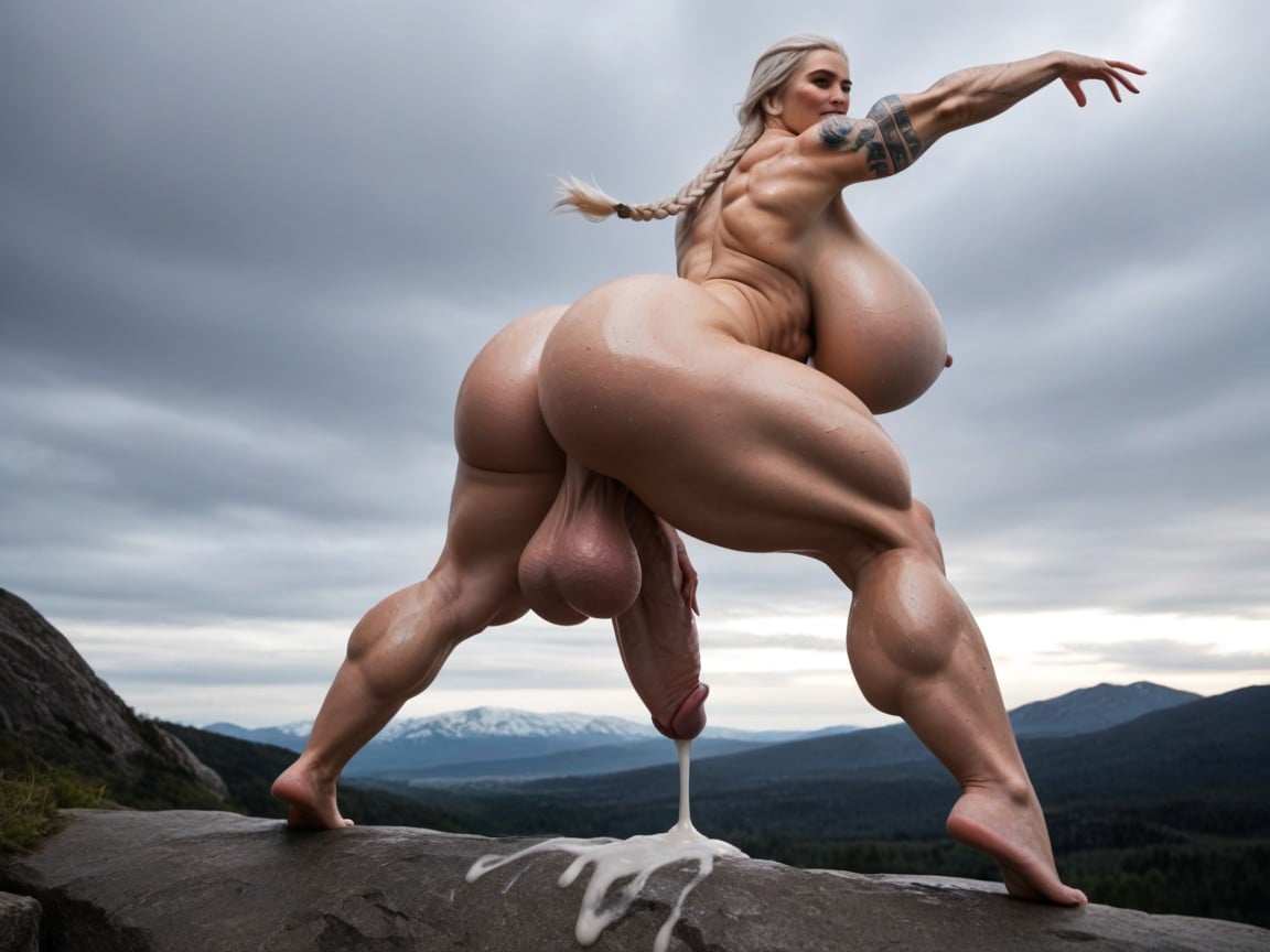 Wide Hips, Bottom Heavy, Toned Muscles Shemale AI Porn