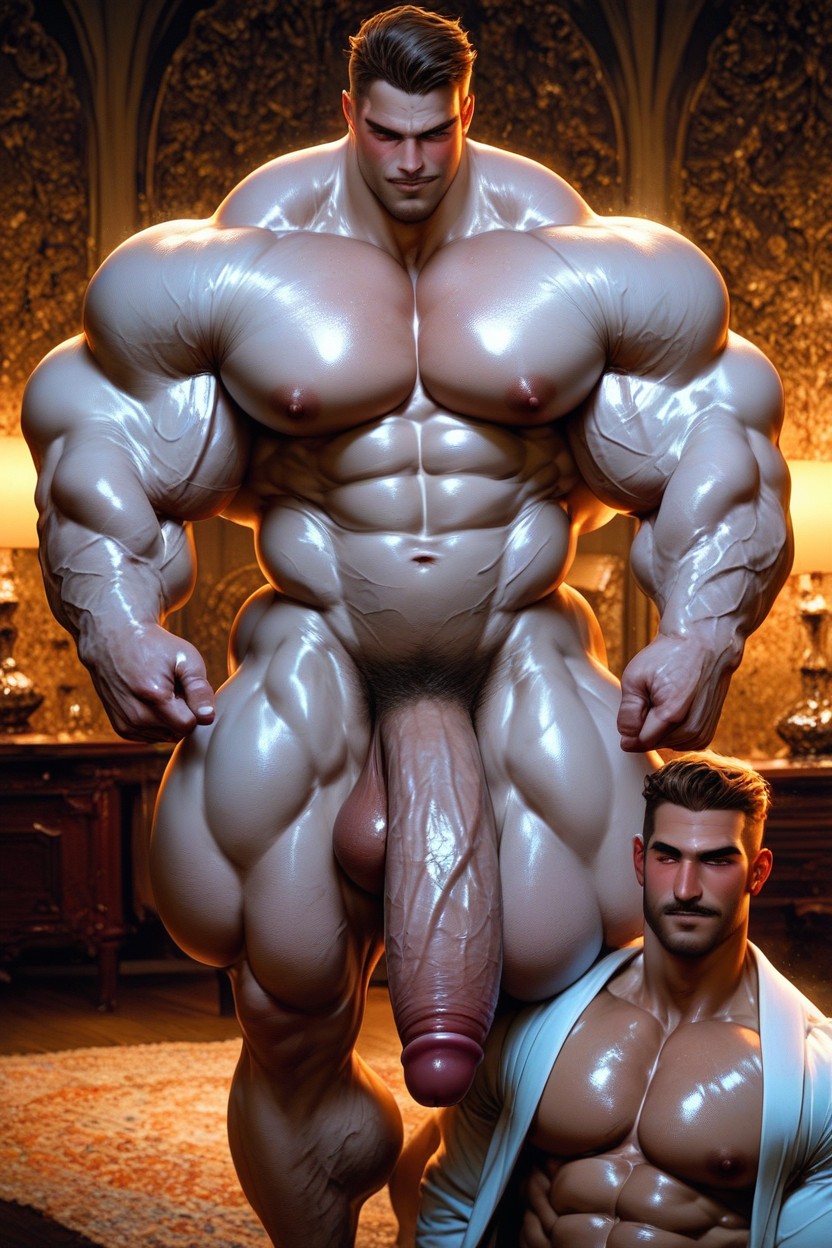Big Huge Cocks, Two Men, Oiled Cock Porno gay IA