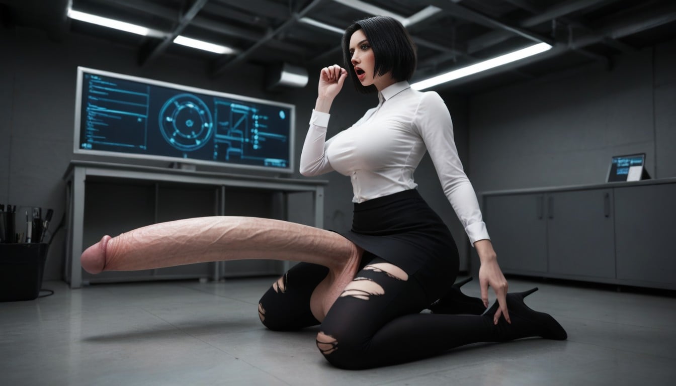 Solo, Penis The Size Of The Room, Sudden Cock Growth Shemale AI Porn