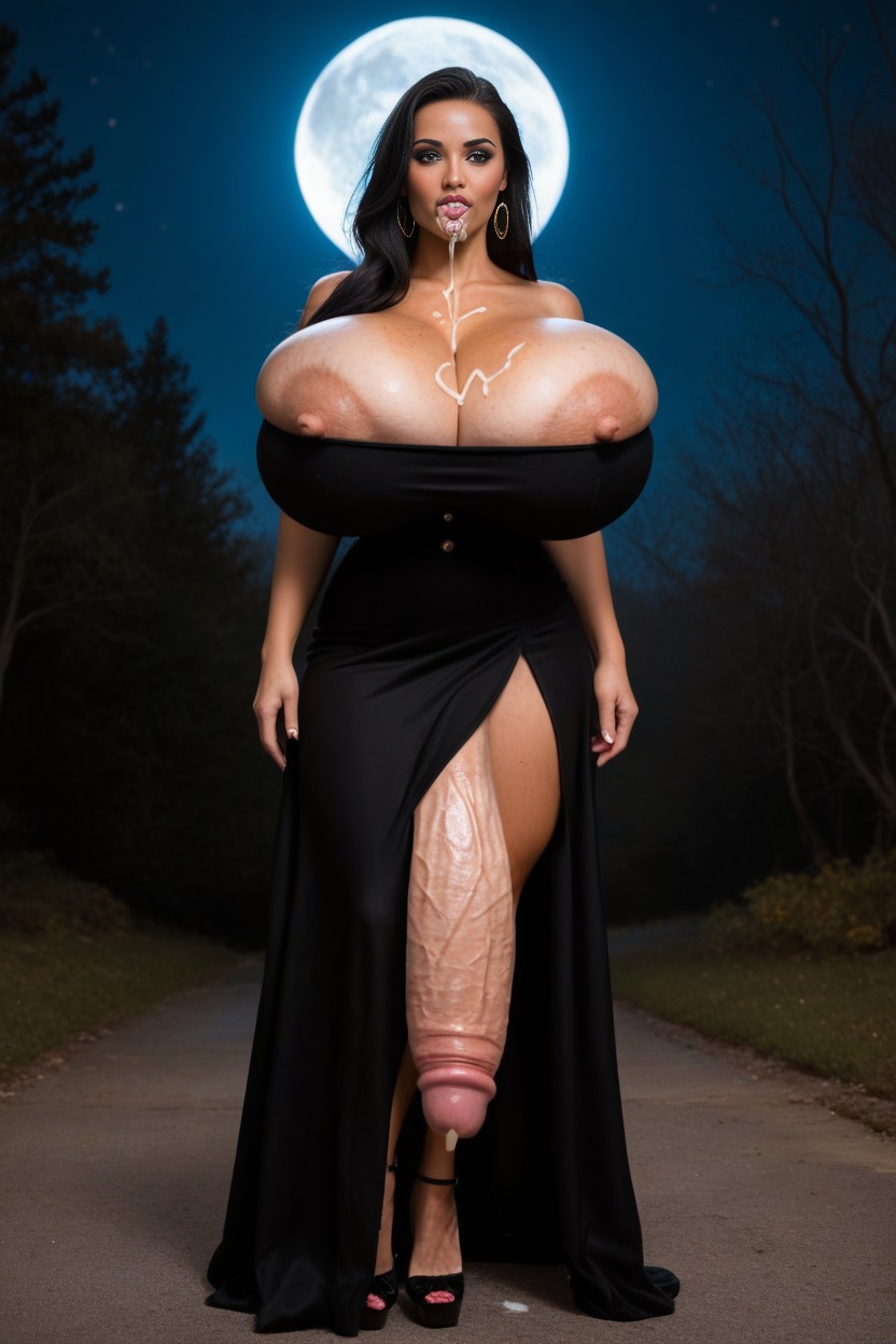 Long Legs, Super Waist, Hyper Realistic Shemale AI Porn