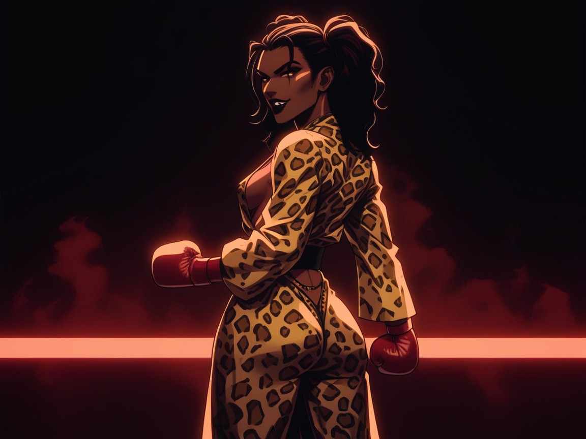 18+, Dark Background, Dark Skin Brown Porno latina IA