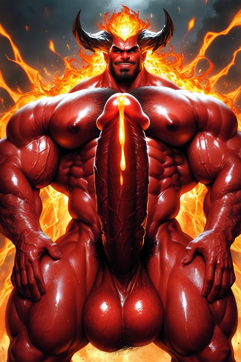 Long Cock, Devil Male, Big Spikes On Dick AI Gay Porn