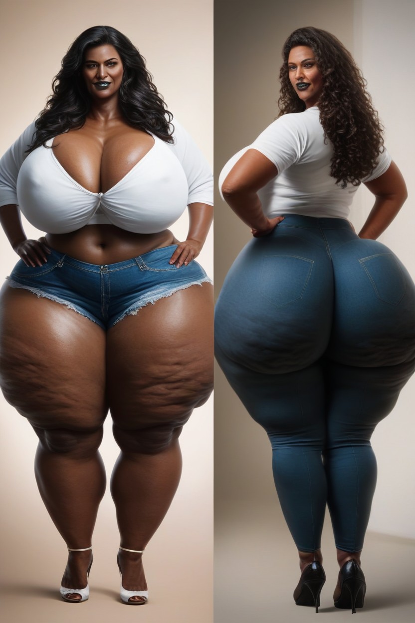 Hands On Hips, Office, Curly AI Porn