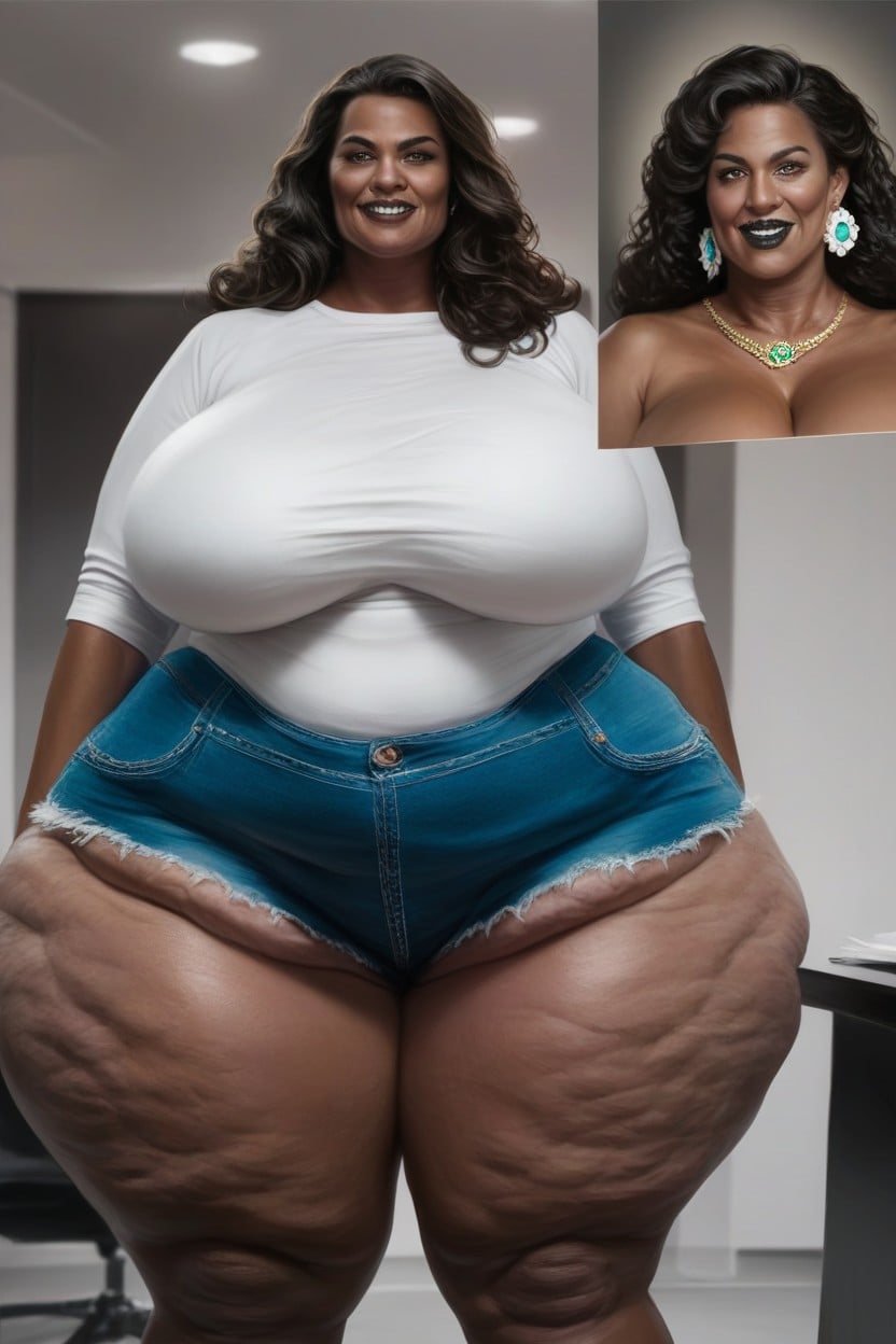 Extremely Enormous Fake Booty, Thick Ass, Long Length AI Porn