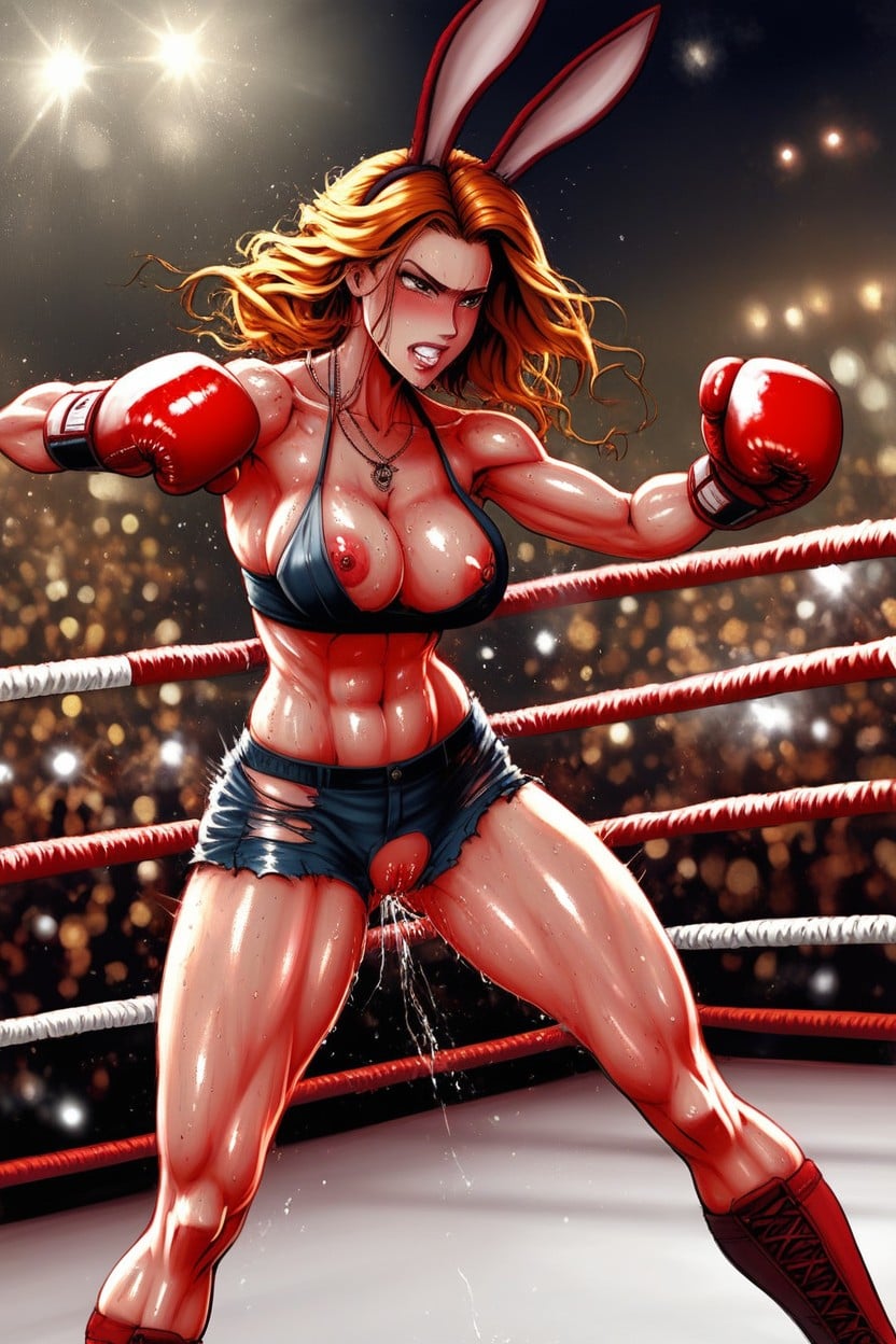 Rabbit Fur Details, Natural Skin Texture, Left Hook Hentai AI Porn