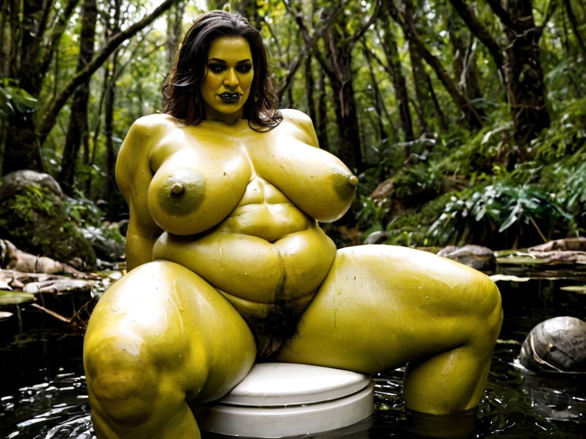 Outhouse, 50+, Grunting MILF AI Porn