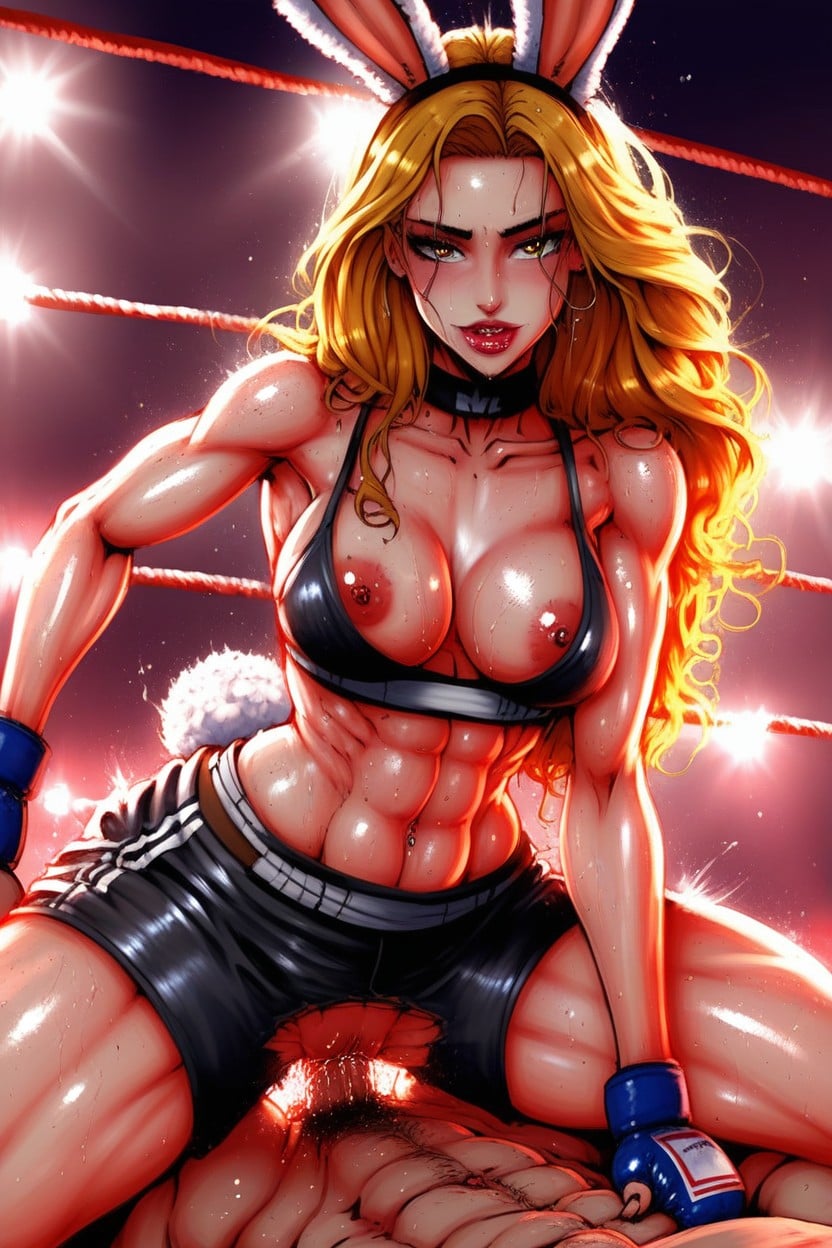 Hdr, Artstation, Complex Boxing Ring Background Hentai AI Porn