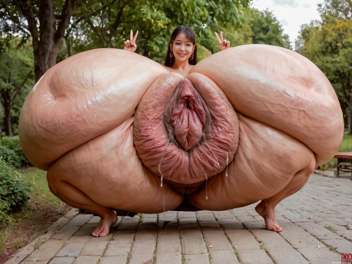 Hyper Loose Pussy, Giant Pussy Is Walking, 2 People AI Porn
