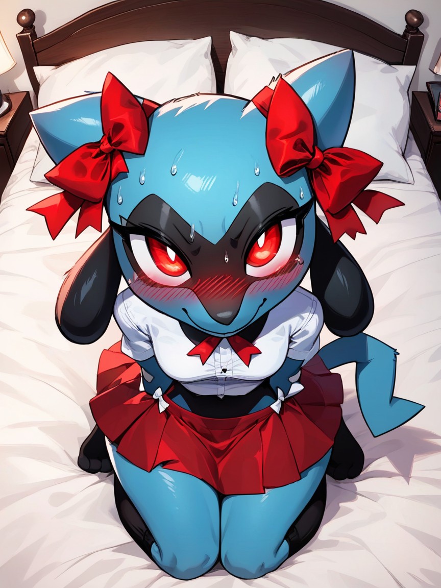 Large Eyes, Snatched Waist, Thick Eyelashes Furry AI Porn