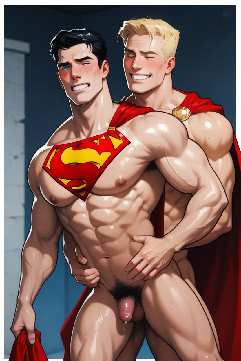 Front View, Red Capes, 18+ AI Gay Porn