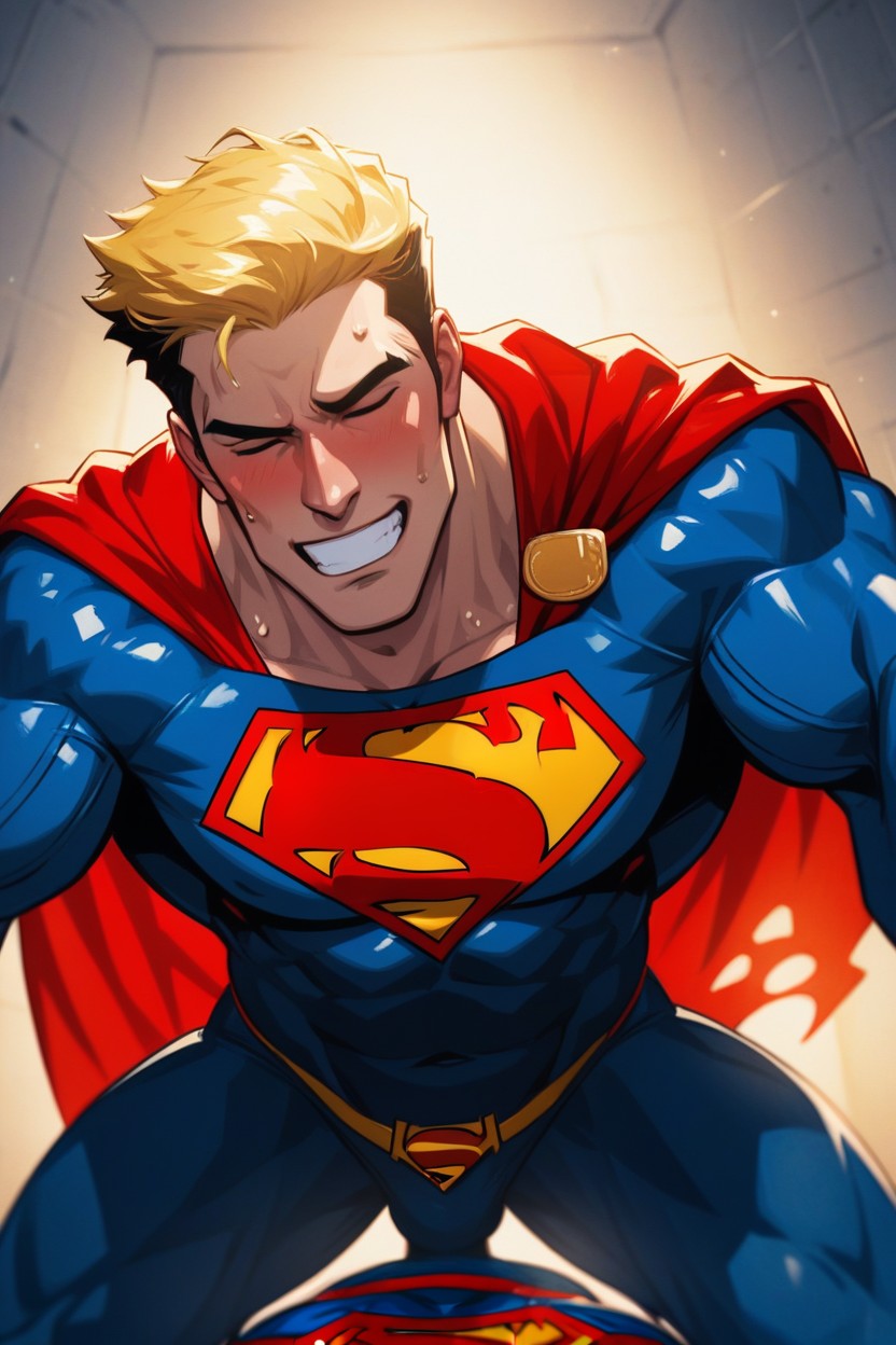 Intense Anal Fuck, Prison, Superman Gets Fucked From Behind By A Naked Prisoner AI Gay Porn