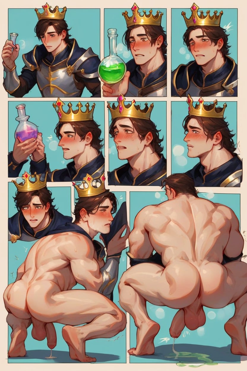 Step By Step Transformation, Hogification, Skinny AI Gay Porn