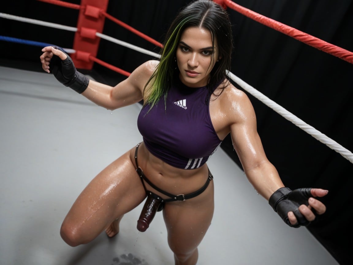 Wet Clothing, Kneepads, Beautiful Face AI Porn