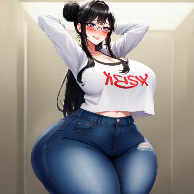 Thick Calves, Blue Eyes, Ssbbw Hentai AI Porn