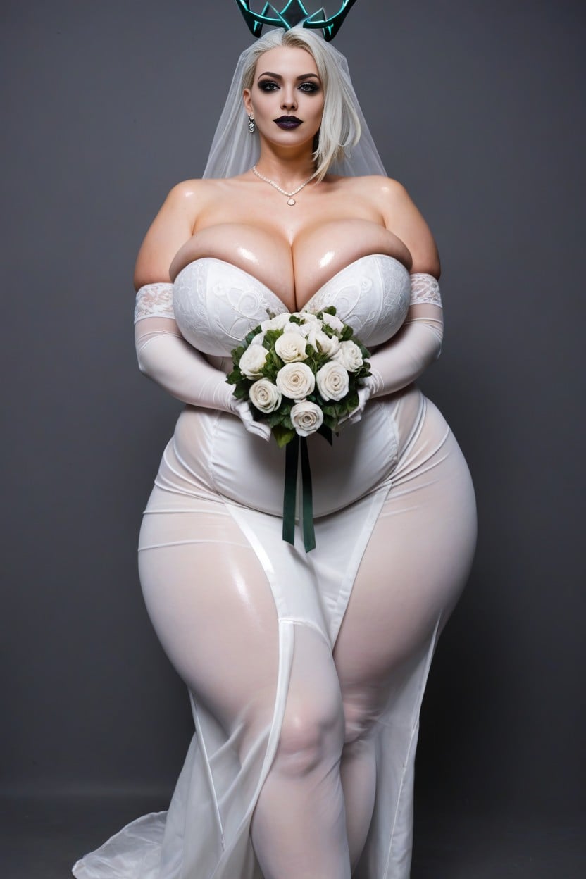 Ultra Hd, Goth Makeup, Nylon Gloves AI Porn