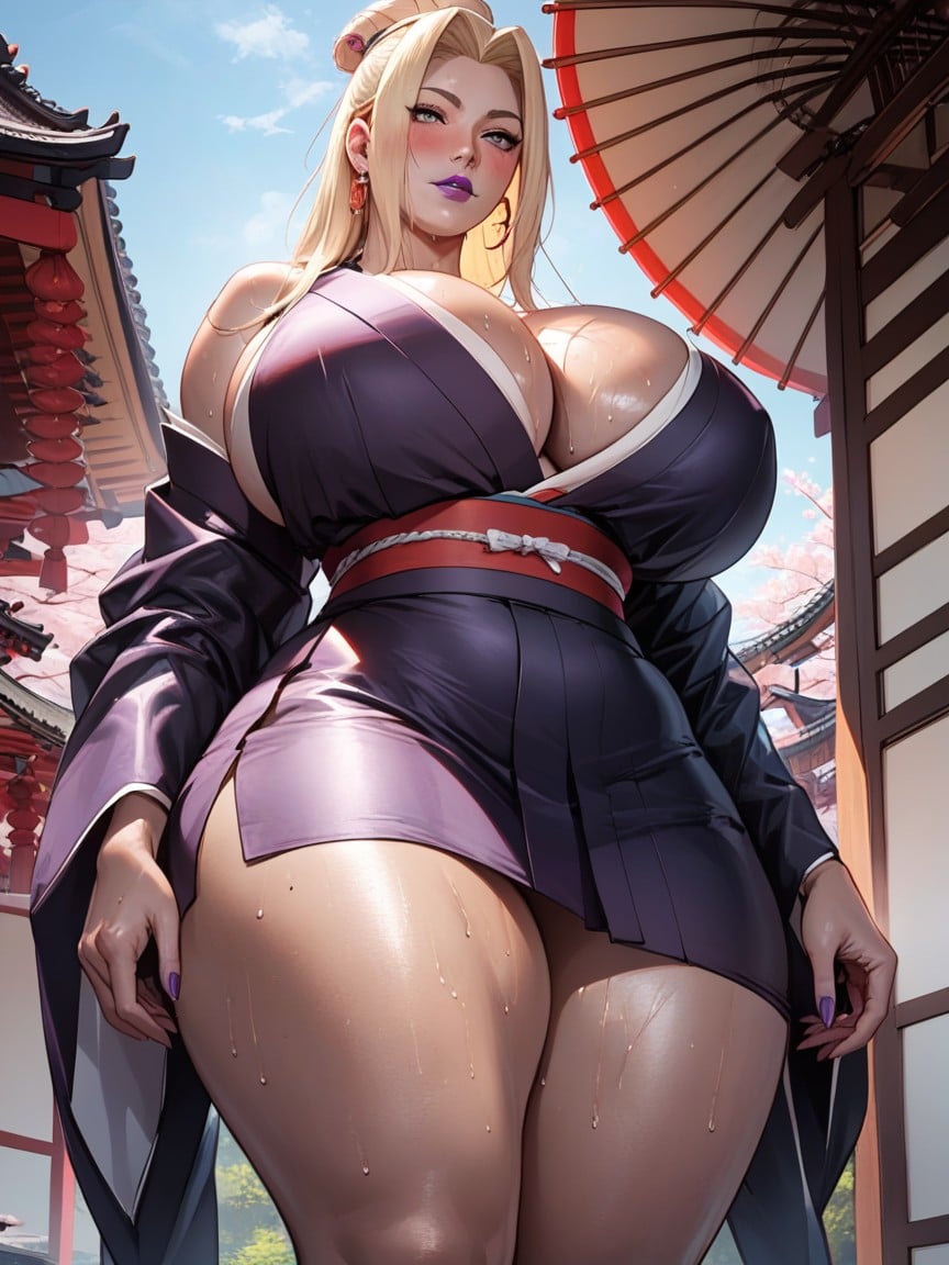 Chunky Open Toe Platform Heels, Sexy, Detailed Hentai AI Porn