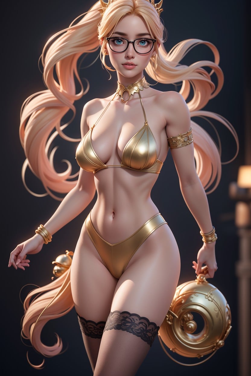 Excessive Body Chains, Ultra High Details, Slingshot Bikini Hentai AI Porn