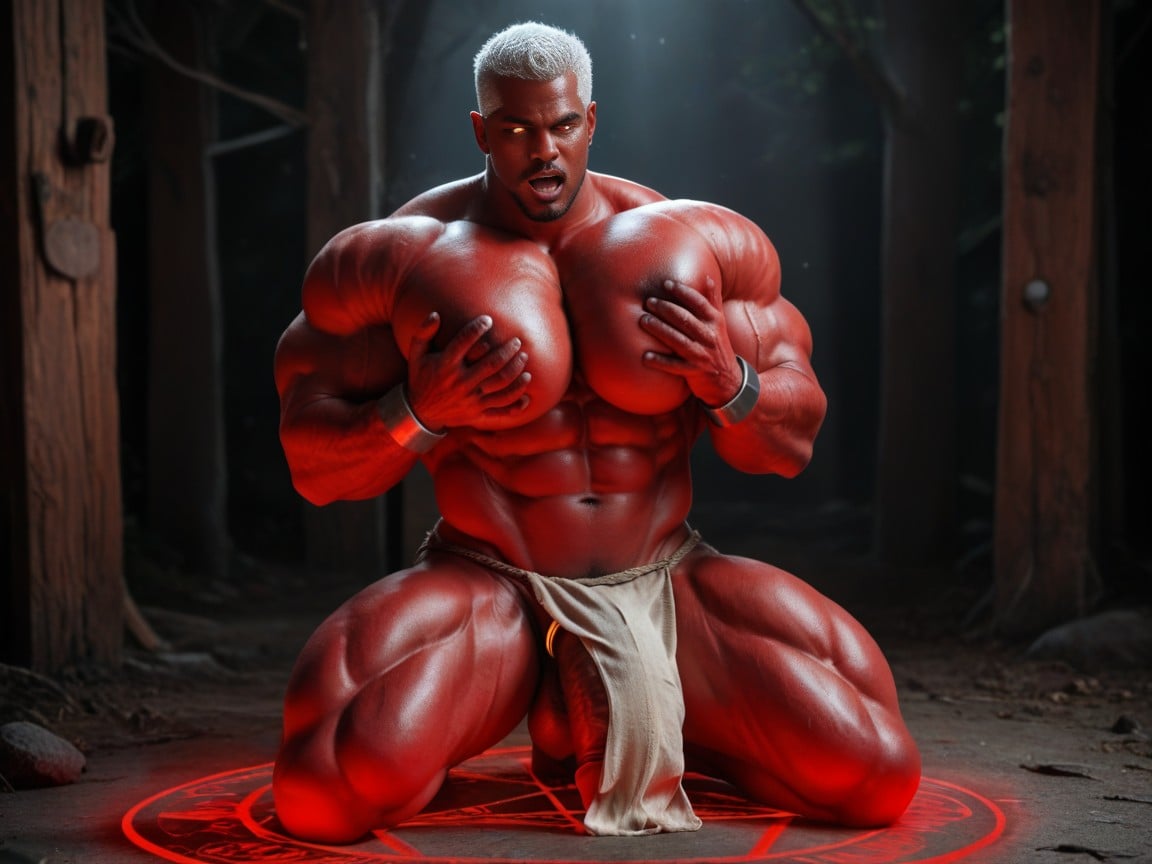 18+, Glowing Shackles, Nipple Suck AI Gay Porn