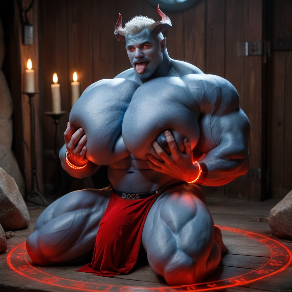 Male Only, Gay Male Red Devil Bottom, Trapped; Gay Foursome AI同性戀黃片