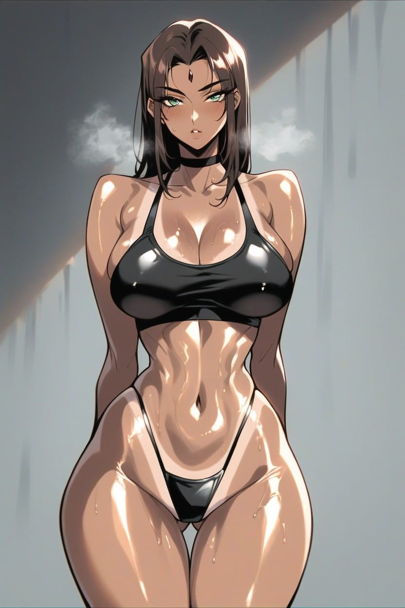 Massive Ass, Green Eyes, Skinny Hentai AI Porn