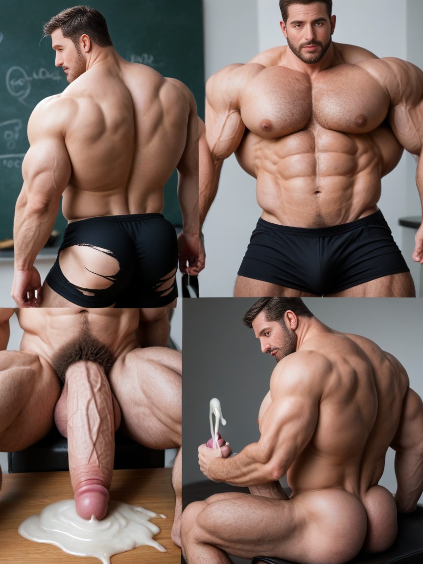 Shocked, Biggest, Massive Body AI Gay Porn