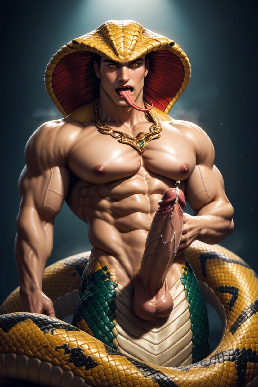 Moaning, Cock, Muscular Arms AI Gay Porn