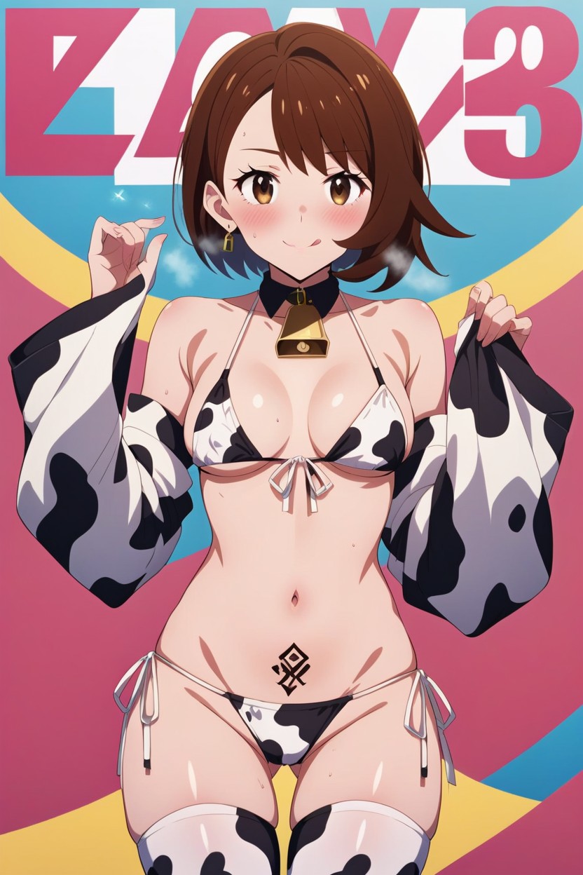 Bikini, Looking At Viewer, Side Tie Bikini Bottom Hentai AI Porn