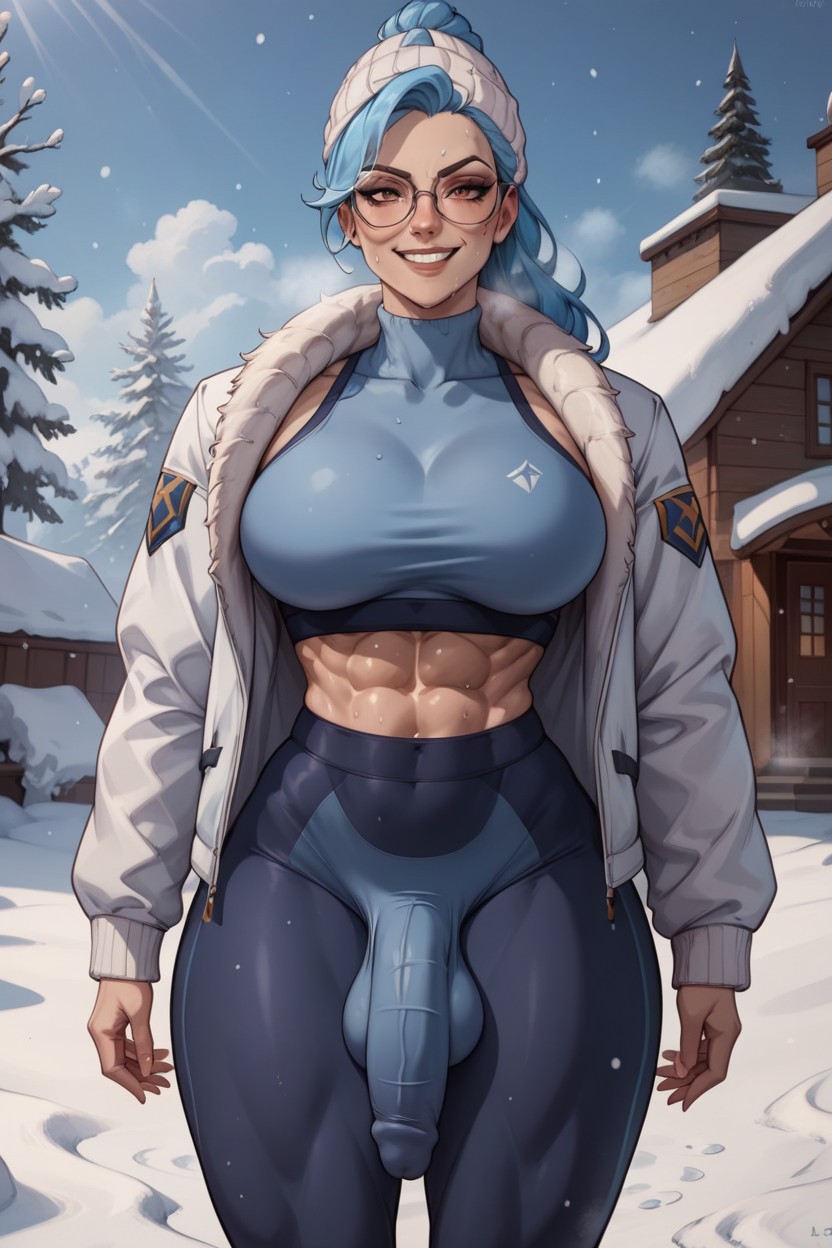 Model, Tall, Muscle Shemale AI Porn