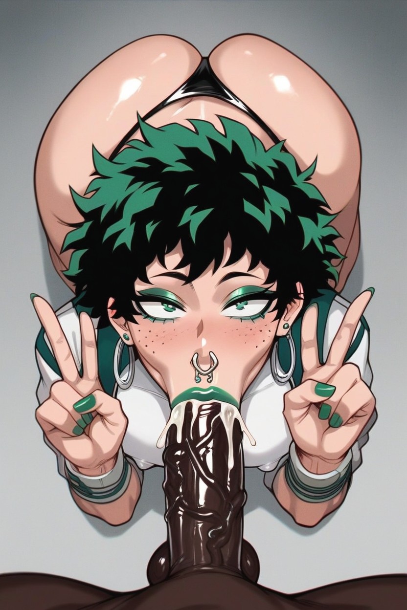 Big Cock Down Throat, Wide Hips, Izuku Midoriya From Boku No Hero Academia Hentai AI Porn