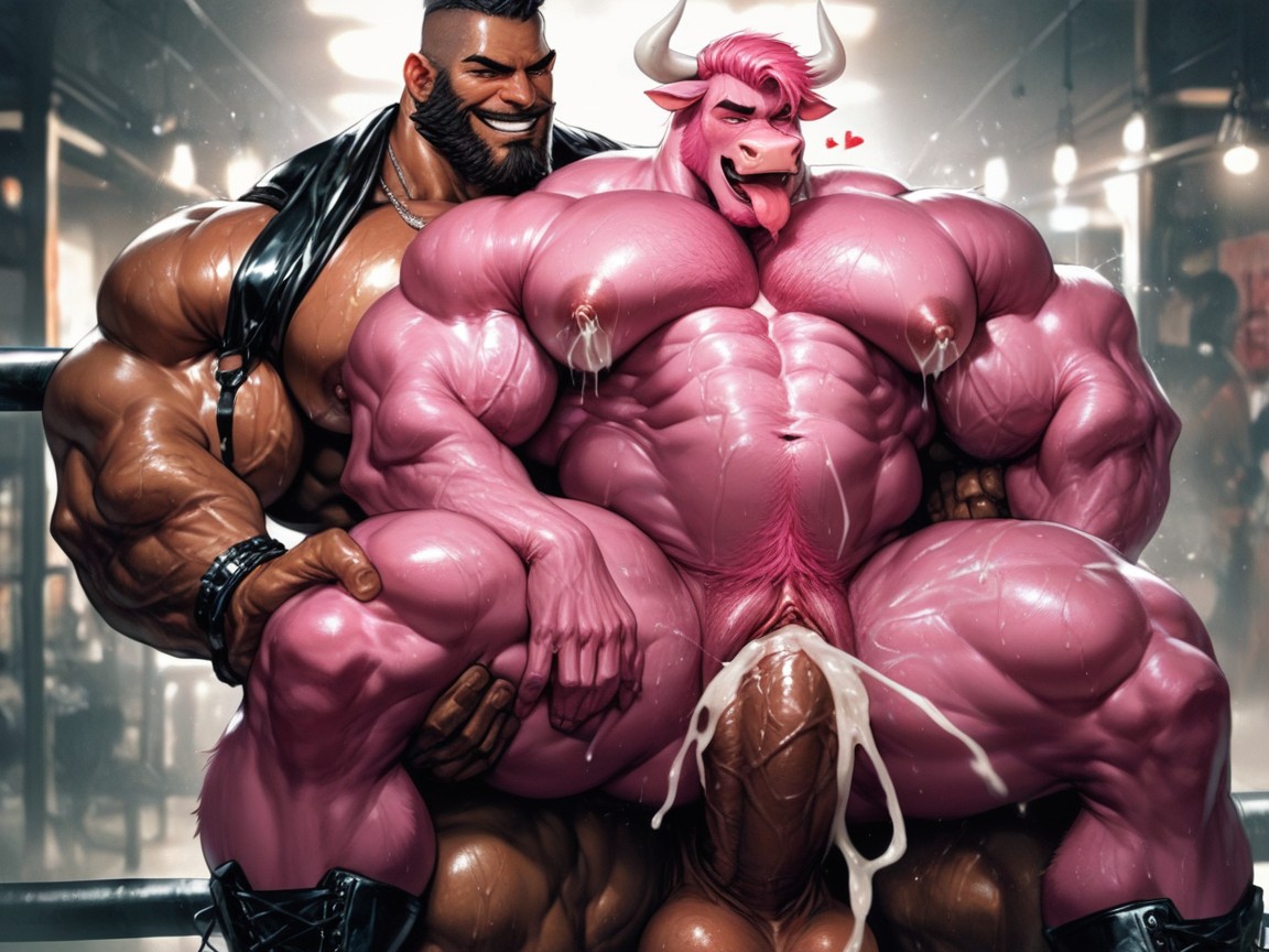 Cattle Furry, Excited, Man AI Gay Porn