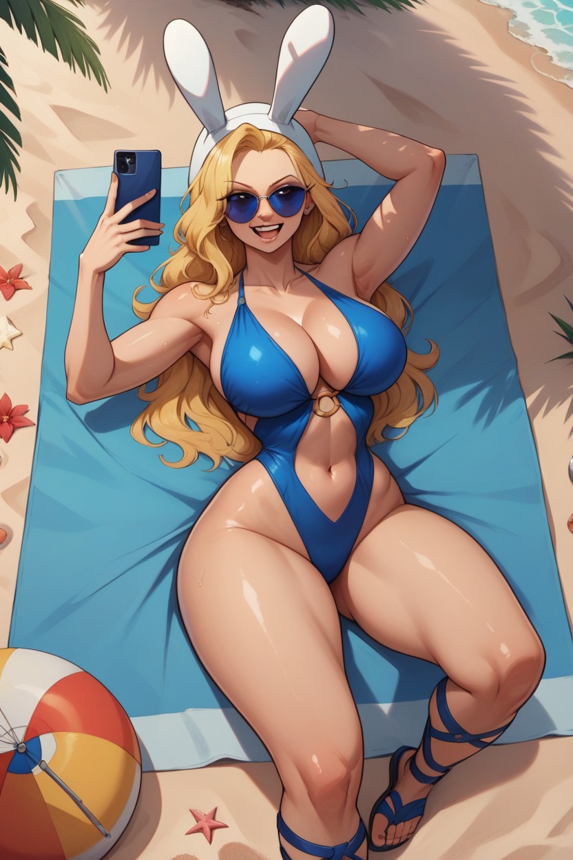 Full Body, Happy, Sunny AI Porn