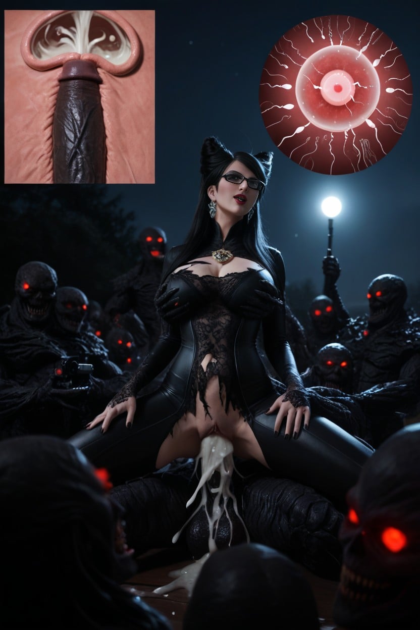 Mind Control, Recording, Futanari Evil Black Monster Orgy AI Porn